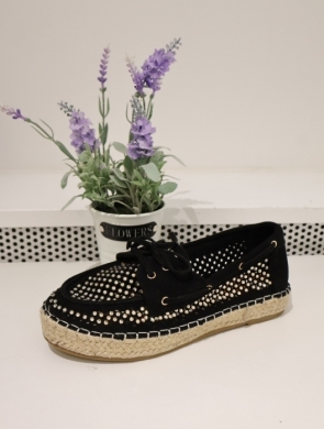 Mokasyny damskie na płaskim (36-41) 2857 BLACK