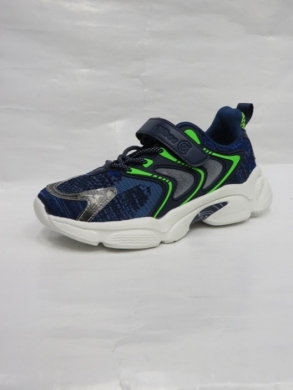 Buty sportowe chłopięce (32-37) L315 BLUE/GREEN