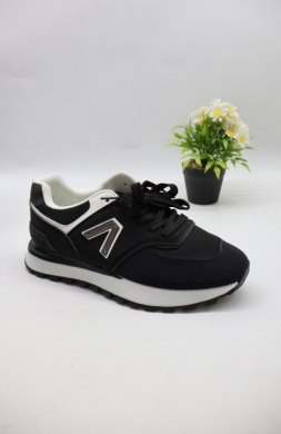 Buty sportowe damskie na płaskim (36-41) 0-1775 BL/WH