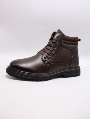 Botki męskie ocieplane (40-45) 63518-3 BROWN