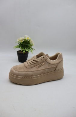Buty sportowe damskie na płaskim (36-41) 26675 KHAKI