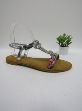 Sandały damskie na płaskim (36-41) 219-2 SILVER