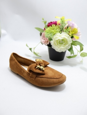 Mokasyny damskie na płaskim (36-41) H8-586 CAMEL