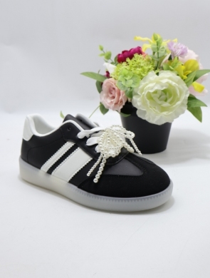 Buty sportowe damskie na płaskim (36-41) K1752 BLACK