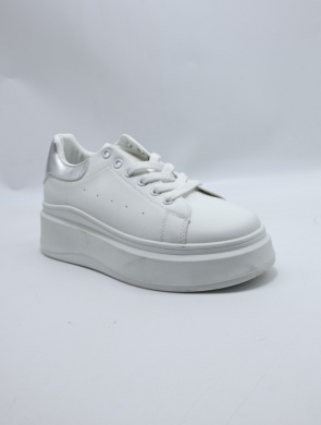 Buty sportowe damskie na płaskim (36-41) BK221 SILVER
