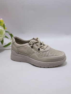 Buty sportowe damskie na płaskim (36-41) BK618 BEIGE