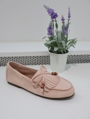 Mokasyny damskie na płaskim (36-41) 1501 PINK