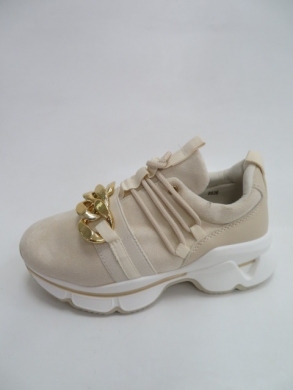 Sneakersy damskie niskie (36-41) 8836 BEIGE