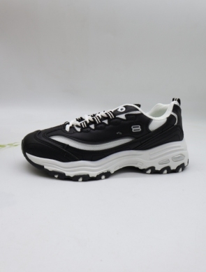 Buty sportowe damskie na płaskim (36-41) F23-3 BLACK/WH