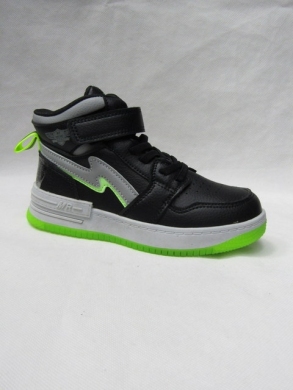 Buty sportowe chłopięce (26-31) P808 BLACK/GREEN