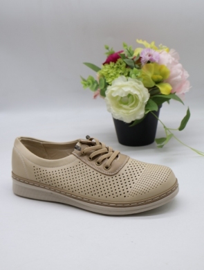 Półbuty damskie na płaskim (37-42) C933 BE/KHAKI