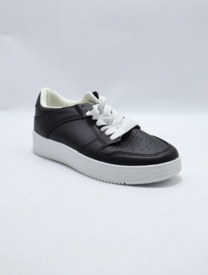 Buty sportowe damskie na płaskim (36-41) 11077-1 BL/WH