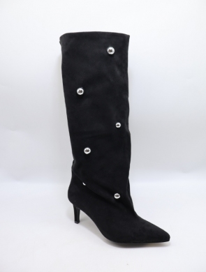 Kozaki damskie na szpilce (36-41) K682 BLACK