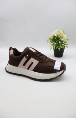 Buty sportowe damskie na płaskim (39-43) DHZ-503 BROWN