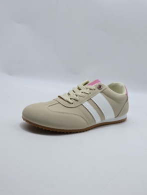 Buty sportowe damskie na płaskim (36-41) 1210 BEIGE