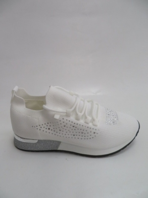 Buty sportowe damskie na płaskim (36-41) AB118 WHITE
