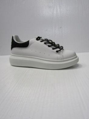 Buty sportowe damskie na płaskim (36-41) SX-90 WHITE/BLACK