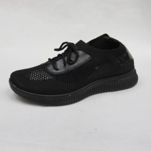 Buty sportowe damskie na płaskim (36-41) B-03 BLACK