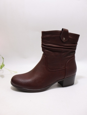 Botki damskie ocieplane na obcasie (36-41) 8681-4