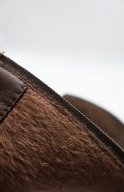 Botki damskie ocieplane na obcasie (36-41) 588-76 BROWN