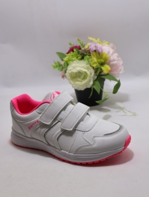 Buty sportowe damskie na płaskim (36-41) 2021-1D WH/PINK