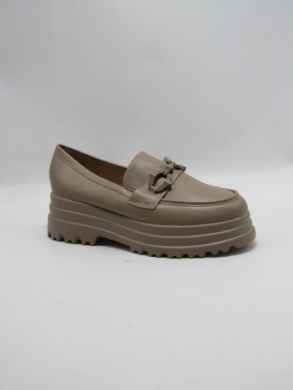 Mokasyny damskie na płaskim (36-41) W-9 KHAKI