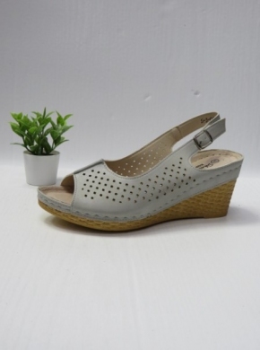 Sandały damskie na koturnie (36-40) 0622 GREY