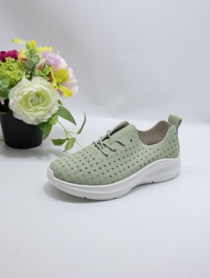 Buty sportowe damskie na płaskim (36-41) L605 GREEN