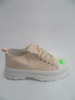 Trampki damskie na koturnie (36-41) LA122 BEIGE