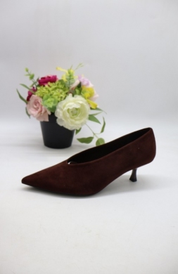 Czółenki damskie na szpilce (36-41) 8425 BROWN