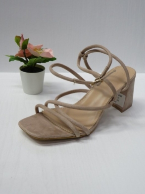 Sandały damskie na obcasie (36-41) V7-86 BEIGE
