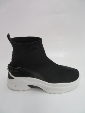 Sneakersy damskie wysokie (36-41) F071 BLACK