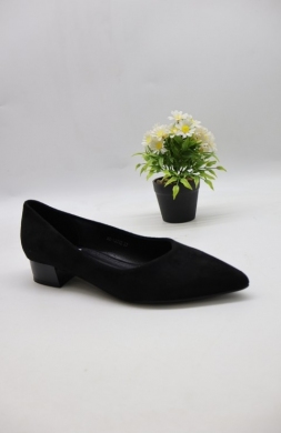 Czółenki damskie na obcasie (36-41) H8-1370 BLACK
