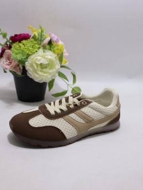 Buty sportowe damskie na płaskim (36-41) K1771 BROWN