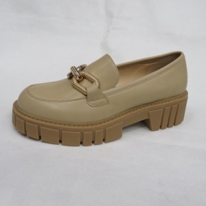 Mokasyny damskie na płaskim (36-41) UK130 BEIGE