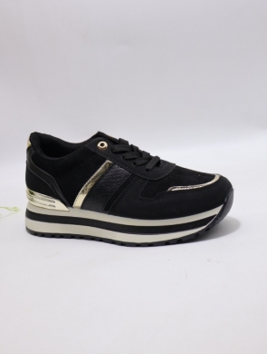 Buty sportowe damskie na płaskim (36-41) 0-1023 BLACK
