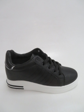 Buty sportowe damskie na koturnie (36-40) 5687 BLACK