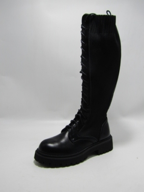 Kozaki damskie na płaskim (36-41) 7733A BLACK