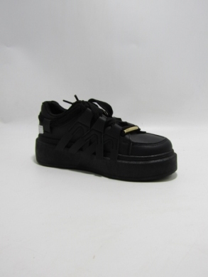 Buty sportowe damskie na płaskim (36-41) 8927 BLACK
