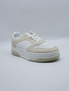 Buty sportowe damskie na płaskim (36-41) K1176 BEIGE