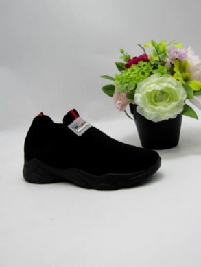 Buty sportowe damskie na płaskim (36-41) JR801 BLACK