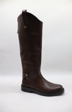 Kozaki damskie na płaskim (36-41) 52266 BROWN
