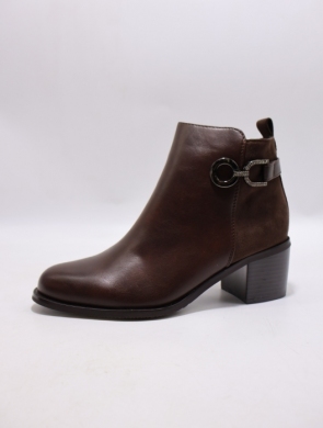 Botki damskie na obcasie (36-41) CHC523 BROWN