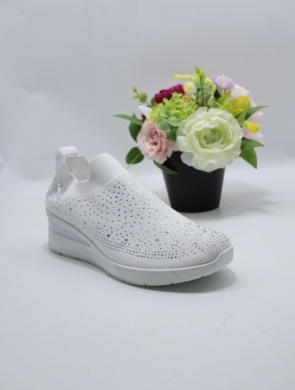 Buty sportowe damskie na koturnie (36-41) W06-3 WHITE