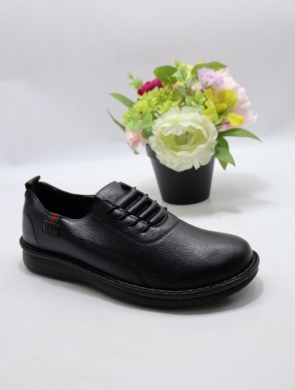 Półbuty damskie na płaskim (36-42) 25117-1 BLACK