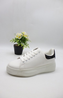 Buty sportowe damskie na płaskim (36-41) A2501 WH/BL