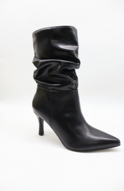 Botki damskie na szpilce (36-41) 6377A BLACK