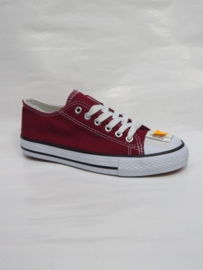 Trampki damskie na płaskim (36-41) XWQ801 WINE