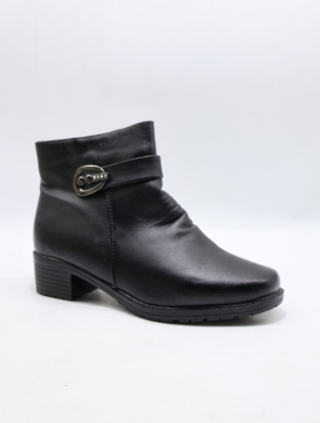 Botki damskie ocieplane na obcasie (37-42) B305 BLACK