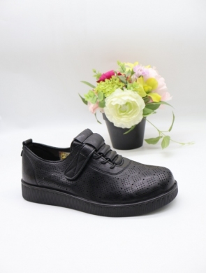 Półbuty damskie na płaskim (36-41) TC06-3 BLACK